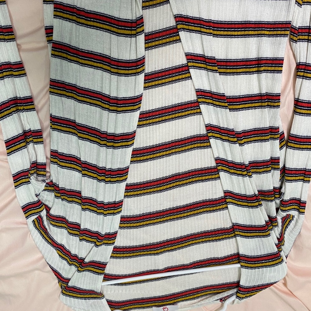 Fall stripped cardigan